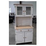 Kitchen Hutch Cabinet, 2pc laminated Furniture