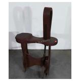 Leatherman Vise, saddle seat type.