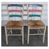 Pair of Chairs, Breakfast Table types, rush cane