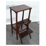 Kitchen Step Stool, wooden made stool 10x16x30"