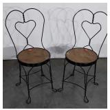Pair of nice Ice Cream Parlor Chairs