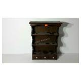 Wall mount knick knack shelf, 24" tall, one