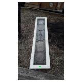 Leaded Glass Suncatcher Window, 14x64"