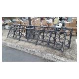 Two pc Heavy Duty Iron Railing, pipe framed, about