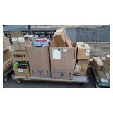 Hardware Lot, Lighting Supplies, and other, piled