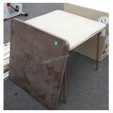 Two Card Tables outside lot