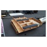 Wood Lot, pallet, plywood half sheet, bed frame