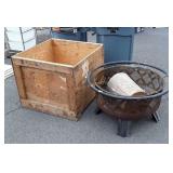 Fire Pit, and Wood Box.