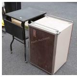 Vintage Coleman metal wrapped upright Cooler plus