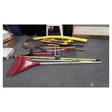 Long Handle Tools Lot. Outside item