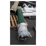 Roll Up Garage type Door,8ft2" wide, green color.