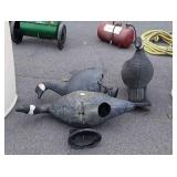 3 Canadian geese decoys, made in Italy