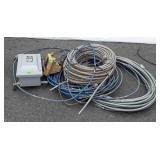 Safety switch box, work light, flex cable