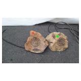 Two rock speakers, non-tested