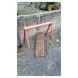 Set of Car Ramps, plus one metal Folding saw