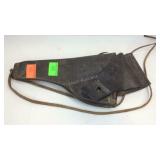 Leather gun holster