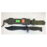 Knife, Armada midnight finish 75536 with sheath