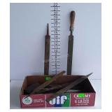 Flat of files, rasps