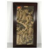 Early framed print, 15x28