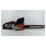 Remington 16" chainsaw, lift and dial, tested and