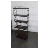 Vintage era Metal Book or Curio Shelf, 3 upper