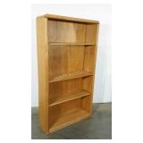 Bookcase with adjustable shelving. Oak finish.