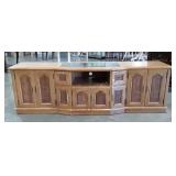 Entertainment Base Cabinet, 88" long x 23dx 28"