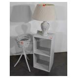 3pc Home Furnishings lot includes, wicker