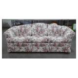 Broyhill Living Room Sofa, 3 cushion camel back