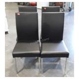 Set of 4 Chairs, kitchen Table types, black