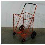 Metal cart, folds for storage