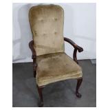 Accent Living Room Chair. Some fabric seat stains