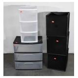 3-pc Storage Organizer Lot. Sterlite 12&22" wide