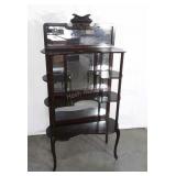 Lovely Curio Shelf, formal style, dark color