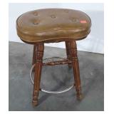 Vintage Kitchen Counter Stool, kidney shaped