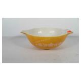 Pyrex Cinderella mixing bowl with gold butterfly