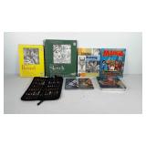Art supplies, includes sketch books, life drawing