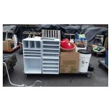 Skid with stackable paper organizers, empty