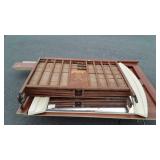 Misc Furniture parts and pieces lot, old Folding