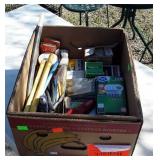 Hardware Box Lot, bulbs, tapes, other misc. etc.