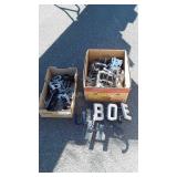 Letters, aluminum made about 6", bolt on types,