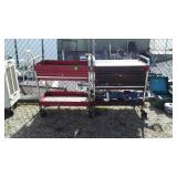 Two Tool Work Carts, portable types, single