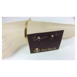 Premier design jewelry goldtone bracelet 7in and