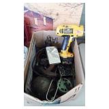 Box with DeWalt 12 volt drill, non-tested,