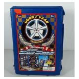 Toys, Good Year rolling car case, includes cars,