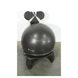 Exercise ball/chair with hand pump.