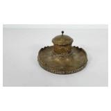 Brass inkwell