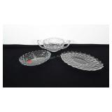 Fostoria serviceware: platter, double handled