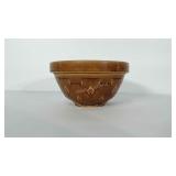 Unmarked stoneware pottery bowl. Measures 5" tall
