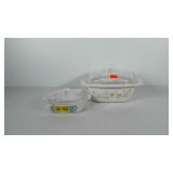 Casserole/corningware dishes with lids